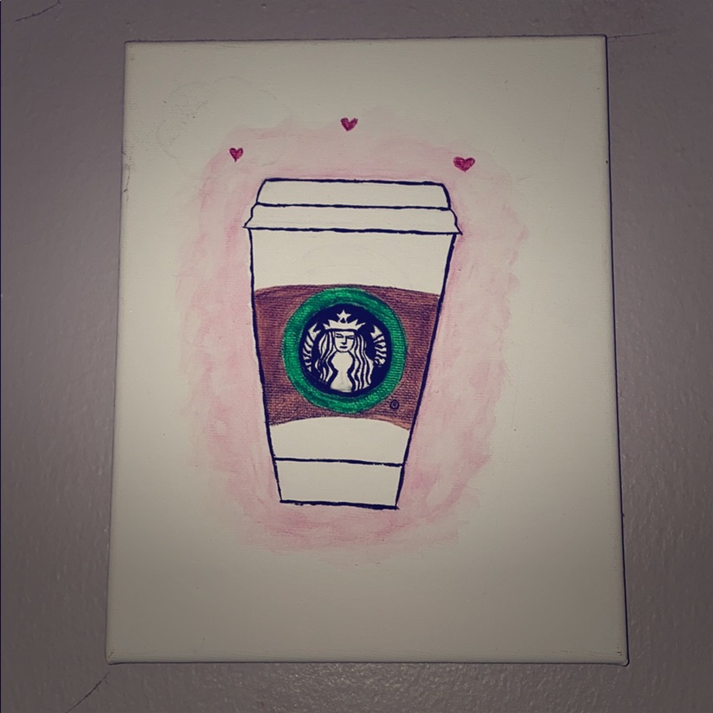 Authentic hand painted canvas